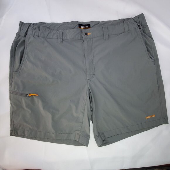 Orvis Jackson Quick Dry Hybrid Fishing Shorts Mens Size XXL Gray Hiking Camping - Picture 6 of 9
